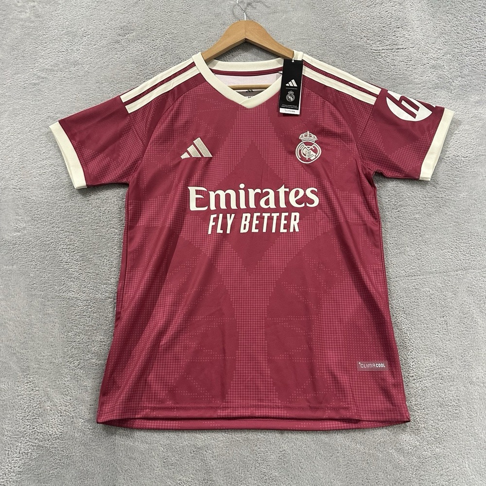 Adidas Real Madrid Stadium Soccer Climacool Jersey Vini Jr. #7 Pink 26/27 Men S